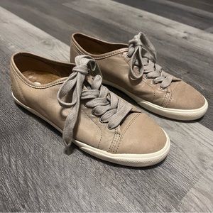 Frye Mindy Leather Low Sneakers Lace up Shoes size 7.5